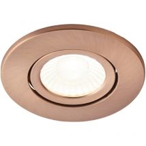 Forum - Spa Como Antique Copper 31mm Fire-rated IP65 5w led Tiltable Bathroom Downlight - SPA-38571-ACOP