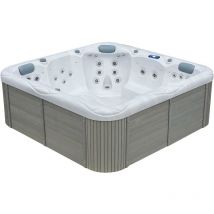 Mlspa - Spa rigide cuve acrylique et châssis bois ML650 (5 places dont 2 allongées)