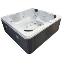 Habitat Et Jardin - Spa 'Cuba' 6 places - Cuve blanc - système Balboa +Bluetooth intégré - 220x210x80cm