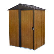 Spacemaker - abri de jardin métallique Woodlake 5x4 aspect bois