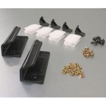 Spacemaker Metall Gerätehaus Zubehör Türgleiter Schwarz