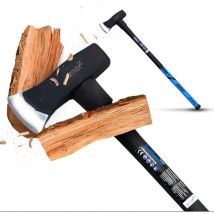 Spalthammer Spaltaxt Spaltbeil Axt Holzspalter 2,8kg mit Fiberglasschaft für Garten Forst und Wald