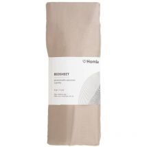 Spannbettlaken DANIELLE Satin beige 180x200 cm 855370