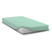 Spannbettlaken - Home Linge Passion - Hp72112 - Mikrofaser 82 G - 90 X 190 Cm - 30 Cm Bonnet - Wassergrün