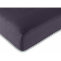 Univers Decor - Spannbetttuch Pflaume 140 X 190 Cm / 100% Baumwolle / 57 Fäden/cm². - Prune