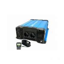 Spannungswandler FS1500DR 24V 1500 Watt reiner Sinus blau Inverter Fernbedienung optional Mit Kabelfernbedienung CRD80