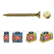 Velox' Senkkopf-PZ-Holzschraube mit Vollgewinde Ø3x13mm Dichromat (Karton mit 1000 Einheiten)