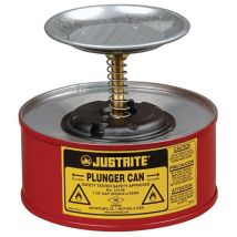 Sparanfeuchter 0,5 l – Stahlblech – Höhe 135 mm – Durchmesser 120 mm – Breite 130 mm – Gewicht 610 g – Farbe rot