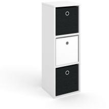 Meuble de rangement cube Hylda, Blanc, 28.4 x 82.8 cm Vicco