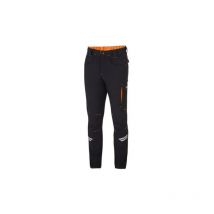Pantalone da lavoro tecnico leggero Kansas Tech Light Trousers da uomo Tg.L nero/arancio in nylon con inserti di rinforzo sulle ginocchia Nero +