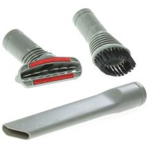 SPARES2GO 3 Piece Brush Crevice Mini Tool Kit compatible with Vax Blade 24V 32V Vacuum Cleaner