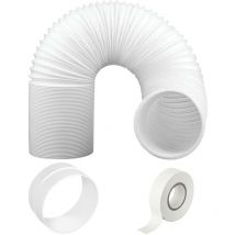 Universal Air Conditioning Vent Hose Pipe Conditioner pvc Duct 5 Extension Kit (6m) - Spares2go