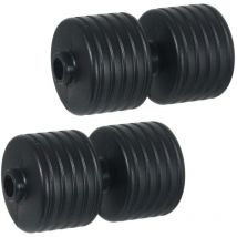 Double Front Roller Compatible with Qualcast and Suffolk Punch 30 30SK 30S 35S 43S 43SL Lawnmower (Pack of 2 Rollers) - Spares2go