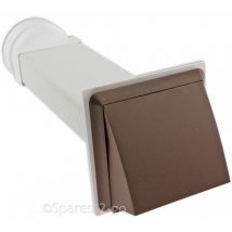 Tumble Dryer Wall Vent Kit UNIVERSAL 4 Hose External Pipe Outlet Cover Brown