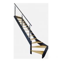 Kordo - Spark - Escalier gris anthracite 1/4 tournant gauche