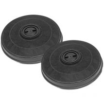 Sparset 2x Ersatzkohlefilter für Mastercook Dunstabzugshauben - passend für Mastercook 106, 706 bis 905, 725, H-20 - rund ca. 235 mm x 25 mm,