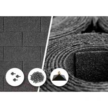 Sparset Dacheindeckung 9 m² Spitz und Walmdach