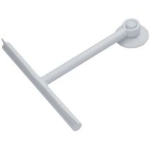 Kiamami Valentina - Espátula Limpia Cristales Ducha Blanca Con Ventosa Sandalo