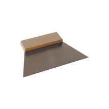 Spatule dentee fin B2 180 mm manche en bois