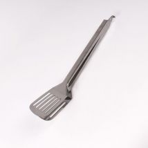 Astuceo - Spatule double gris acier inoxydable 36.5 cm x 7.8 cm