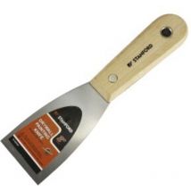 Spatule acier chrome 50 mm m/ bois