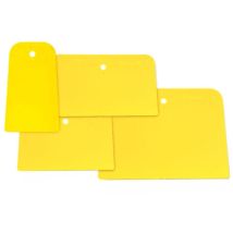 Corona – Spatule Flex Couteau à enduire Jaune 65x110 – Matériau synthétique extra flexible, Résistant aux solvants