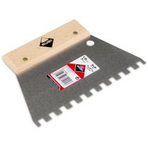 Rubi - Spatule-peigne a colle 18 cmlame acier - manche bois8 x 8 mm
