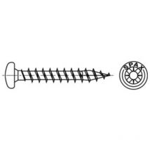 Universalschraube 3 x 25 mm Halbrundkopf Kreuzschlitz z Vollgewinde S-Spitze wirox A3J 1000 Stk - Spax