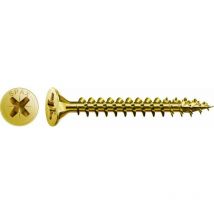 Universalschraube, 5 x 20 mm, 1000 Stück, Vollgewinde, Senkkopf, Kreuzschlitz Z2, 4CUT, yellox - 1081020500205 - Spax