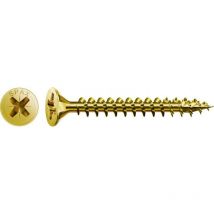 Universalschraube, 5 x 45 mm, 500 Stück, Vollgewinde, Senkkopf, Kreuzschlitz Z2, 4CUT, yellox - 1081020500455 - Spax