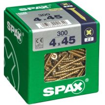 Universalschrauben 4.0 x 45 mm pz 2 - 300 Stk. Holzschrauben - Spax
