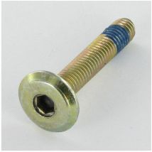 Spax - Vis métaux tête plate Clé de 4 HC4 M6X35 Frein filet Acier laitonne-10 pièces