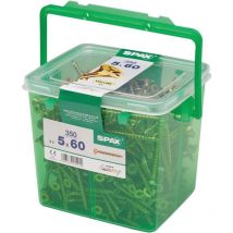 Spax - Yellox Wood Screws, 5.0X60MM (Tub-350)