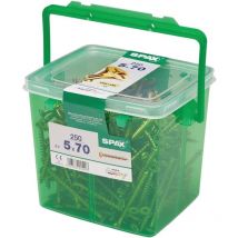 Spax - Yellox Wood Screws, 5.0X70MM (Tub-250)