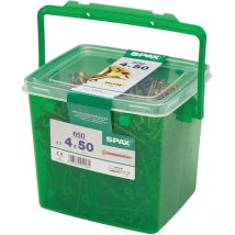 Spax - Yellox Wood Screws, 4.0X50MM (Tub-650)