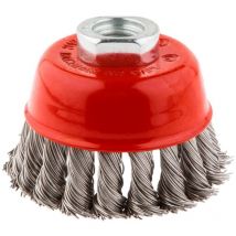 Graphite - spazzola a tazza per smerigliatrice ø mm 80 foro m 14