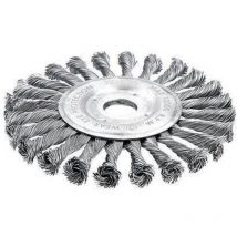 Spazzola acciaio ritorto + foro 7706 Wokin