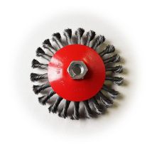 Spazzola circolare a mazzetti ritorti 150mm M14 – 46840 – Diametro: 150mm – Attacco: M14 – PG Mini