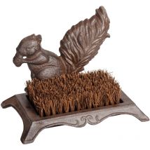 Best For Boots - Spazzola per la pulizia delle scarpe in ghisa e fibra di cocco Scoiattolo