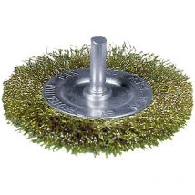 Sit Spazzola Circolare Con Gambo Mm 75 - Filo In Acciaio Ondulato