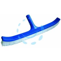 Spazzola curva senza manico per pareti piscina – 45 cm – plastica, setole in poliestere – AILANTO