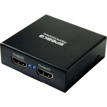SP-HDS-220 1+2 Port HDMI-Splitter Ultra HD-fähig 3840 x 2160 Pixel Schwarz - Speaka Professional