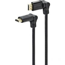 Speaka Professional - Câble de raccordement hdmi Fiche mâle hdmi-a, Fiche mâle hdmi-a 2.00 m noir SP-9510012 Câble hdmi
