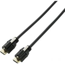 Speaka Professional - Câble de raccordement hdmi Fiche mâle hdmi-a, Fiche mâle hdmi-a 5.00 m noir SP-9784192 4K uhd, cana