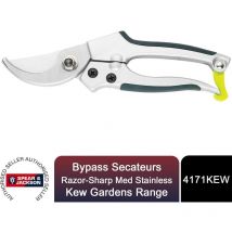 Spear & Jackson Bypass Secateurs, Razorsharp Med Stainless, Kew Gardens Range