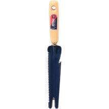 Couteau désherbeur affûté dentelé manche bois