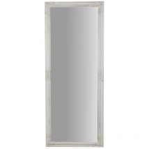Biscottini - Specchio da parete 180x72x4 Specchiera bagno Specchio intero da appendere Specchio lungo rettangolare Cornice legno Bianco Oro