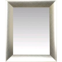 Specchiera decorativa Specchio da Parete Moderno con Cornice Argento 50x70 cm Grun