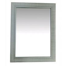 Eacommerce - Specchiera decorativa Specchio da Parete Moderno con Cornice Argento 50x70 cm Longhi