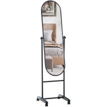 Specchio a figura intera Nane ovale nero